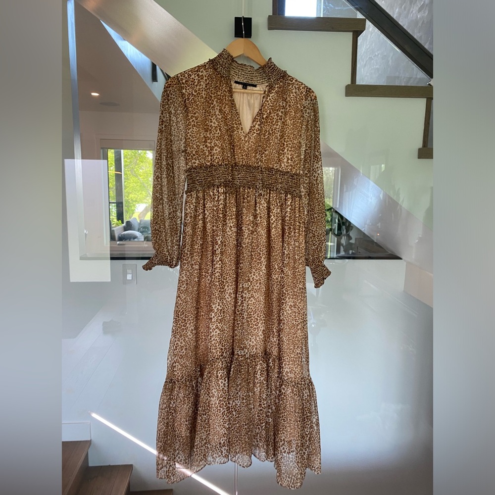 Amex Marie long animal print maxi